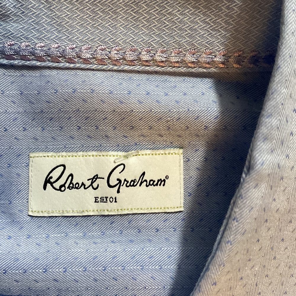 🍍ROBERT GRAHAM🍍DRESS SHIRT🍍SIZE 44/17.5🍍A-1 - Picture 5 of 6